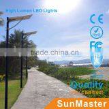 High Luminous Outdoor Solar Led Lamps for Street and Garden Lighting