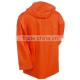 Orange Waterproof Seamless Polyester Rain Jacket thumbnail-3