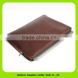 15055 Factory wholesale leather cover case tablet holder with zipper