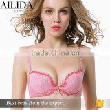 Wholesale Lady Sexy Push-up Underwire Bras 3/4 Cup Bra and Panties Match thumbnail-2