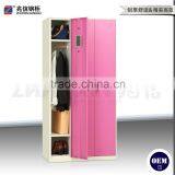 Material 3-door Closet Key Lock Colorful Steel Locker Staff Office Locker thumbnail-5