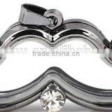 Beard Floating Locket Pendant With Rhinestone thumbnail-2