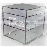 Fine Clear Acrylic Material 4-layer Makeup Acrylic Organizer