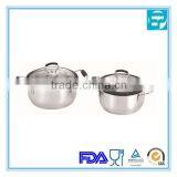 Stainless Steel 2 Size Induction Cooking Hot Pot