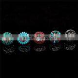 Round Alloy With Water Drop Resin Diamond Traditional Jodha Akbar Ring thumbnail-3