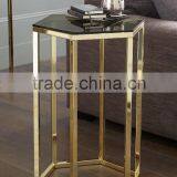 Metal Frame l Shaped End Table Small thumbnail-6
