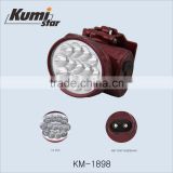 13led rechargeable headlamp, cheap headlamp, plastic headlamp KM-1898
