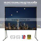 200 Inch Folding Projection Screen for Outdoor With 3D Silver Projector Screen Flim