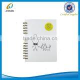 A6 Fashionable Most Popular Spiral Bound Promotional PP Cover Notebook