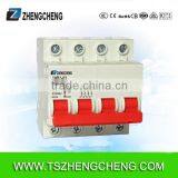 Class C45 Mini Miniature Circuit Breaker 4P 63A MCB D Curve A/C