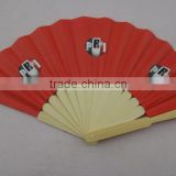 2015 cheap and customized bamboo with paper fan