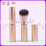Nylon Hair Golden Color Retractable Makeup Brush