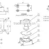 KANF66-HA 4pin Smd Type Tact Siwtch, 6*6*H Waterproof Tactile Switch^ thumbnail-2
