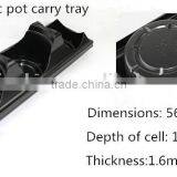 Custom High Quality PS Material Blister Process Plastic Flower Potted Plant Tray 3 Pack thumbnail-1