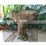 Eco-friendly Log Bird Bath Wooden Bird Feeder for Sale thumbnail-2