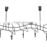 Store More Heavy Duty Over the Door Black 5 Hooks Organizer Rack thumbnail-2