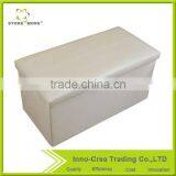 Wholesale High Quality PVC Foldable Storage Ottoman thumbnail-3