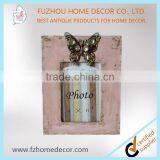 Wooden Photo Frame With Love Letter and Metal Butterfly Decor thumbnail-2