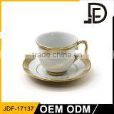 Golden Edge Cup And Saucer / Golden Trim Wholesale Tea Cup And Saucer thumbnail-1