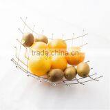 Chromed Steel Silver Fruit Basket WI0073 - Kitchen 40cm * 10cm Wire Stand thumbnail-2