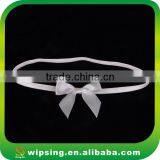 Fancy Pink Pre-tied Satin Ribbon Bow With Elastic Loop thumbnail-4