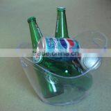 Transparent High Quality Custom Logo Large Wave Plastic Champagne Ice Bucket/wine Ice Bucket thumbnail-1