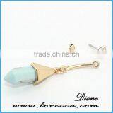 Vintage Earring Stud Irregular Turquoise Earrings for Woman Fashion thumbnail-4