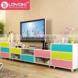 Hot Sale Home Furniture Mordern Simple MDF Wood TV Media Stand With Drawer Storage Cabinet thumbnail-5