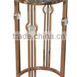 Indoor Marble Top Copper Stainless Steel Plant Stand Pot Stand thumbnail-2