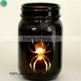 Pumpkin Glass Container for Candles for Holloween Gifts thumbnail-4