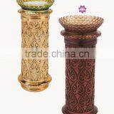 Decorative Resin Pillar Outdoor Ashtray Stand thumbnail-1