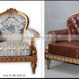 MD-2202-01 American Style Furniture Chair in Golden Finish thumbnail-3