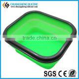 Portable Lunch Box, FDA Silicone Box, Anti-broken Kids Bowl