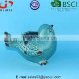 BSCI Audit Factory Antique Style Garden Decor Ceramic Bird, Garden Planter Bird thumbnail-4