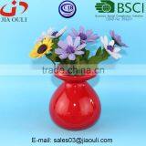 Glazed Red Ceramic Vase Centerpieces for Wedding Table thumbnail-3
