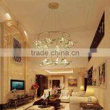 Royal Exquisite Handmade Porcelain and Crystal Green Floral Chandelier for Dining Room BF12-04284b thumbnail-6