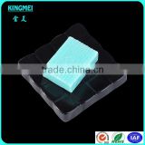 Clear square plastic soap dish plastic crystal soap plate