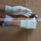 NMSAFETY EN388 4131 ESD Carbon and Polyester Knitted Liner PU Safety Wrok Gloves thumbnail-1