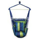 Colorful Poly Cotton Swing Hanging Hammock Chair With Hand Made Rope thumbnail-3