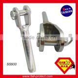 Industrial Horizontal Ceiling Wall Lifeline System Stainless Steel Cable Bracket thumbnail-3