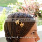 Fashion Gold Tone Bee Hairpin Side Clip Hair Accessories Hair Clip Hairpin For Women thumbnail-4