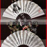 Chinese Bamboo Silk Hand Fan With Custom's Logo thumbnail-1
