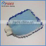 knitting wool polyester mesh car washing sponge mitt