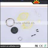 7 Color Plastic 20000mcd Cheap Custom Fashion Key Chain Mini Led Flashlight Keychain thumbnail-5
