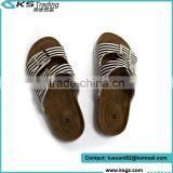 Newest 2015 Ladies Sandal Shoes With Double Strap Mule Striped thumbnail-2