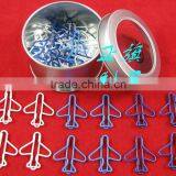 Fancy Airplane Shaped Colorful Paper Clips thumbnail-2