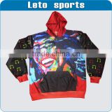 custom 3D printed hoodie polyester /sweater teamwear