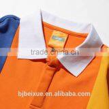 Short Sleeve Cotton Color Combination New Design Logo Print Polo Shirt thumbnail-3