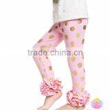 New Design Wholesale Cotton Ruffle Icing Pants for Baby Girls thumbnail-6