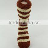 Red Strip Microfiber Cozy Indoor Home Socks Women thumbnail-3
